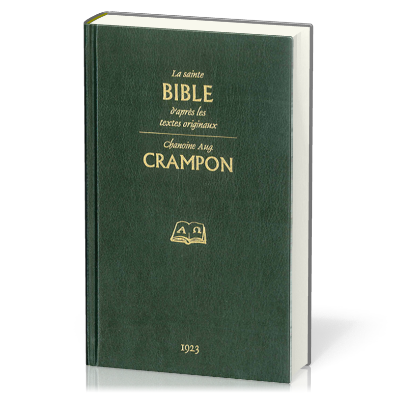 BIBLE CRAMPON REV. DE 1923 SIMILI CUIR AVEC BOITIER