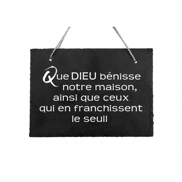 PANNEAU D'ARDOISE AVEC BENEDICTION