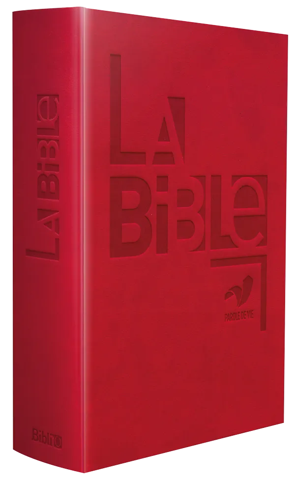 BIBLE PAROLE DE VIE COMPACT SEMI-RIGIDE SIMILICUIR ROUGE APOCRYPHE