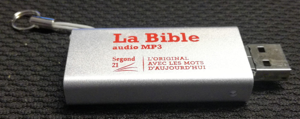 BIBLE SEGOND 21 AUDIO - CLE USB A, C ET MICRO - NOUVEAU MODELE