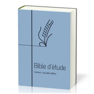 BIBLE SEMEUR 2015 ETUDE SOUPLE BLEU TRANCHE BLANCHE