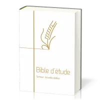 BIBLE SEMEUR 2015 ETUDE RIGIDE BLANCHE TRANCHE DOREE