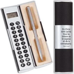 COFFRET STYLO + CALCULATRICE