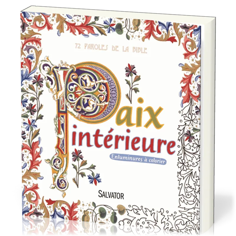 72 PAROLES DE LA BIBLE A COLORIER - PAIX INTERIEURE