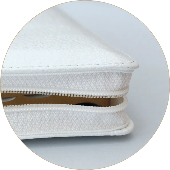 BIBLE SEGOND 1910 GROS CARACTERES SOUPLE CUIR TR. OR ONGLETS BLANC FERMETURE ECLAIR COFFRET