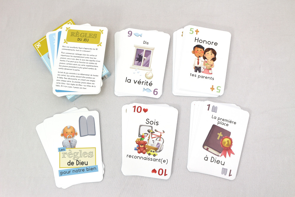 JEU DE CARTES LES 10 REGLES : LES 10 COMMANDEMENTS