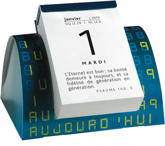 CALENDRIER BONNE SEMENCE UNE PAROLE POUR AUJOURD'HUI - SUPPORT BUREAU