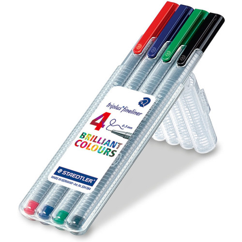 STYLO STAEDTLER FINELINER SET DE 4 COULEURS - POUR BIBLE