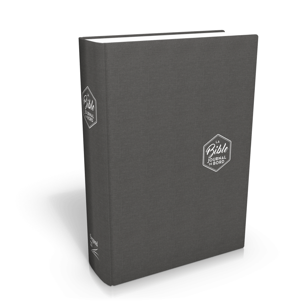 BIBLE SEGOND 21 JOURNAL DE BORD COUVERTURE TOILEE GRISE