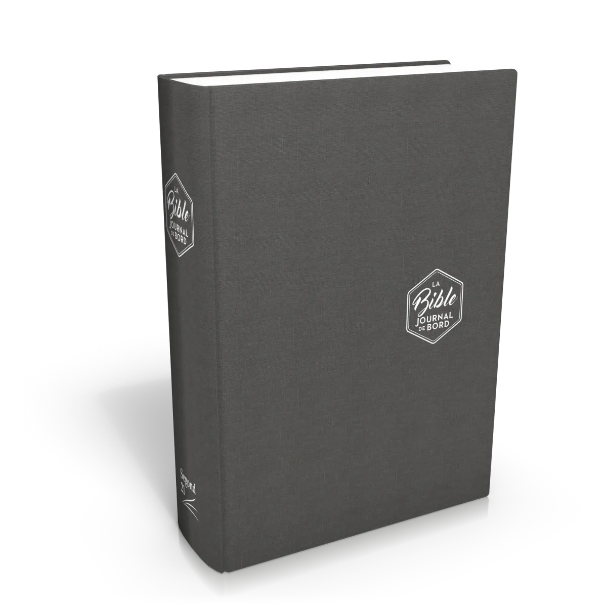 BIBLE SEGOND 21 JOURNAL DE BORD RIGIDE TOILEE GRISE