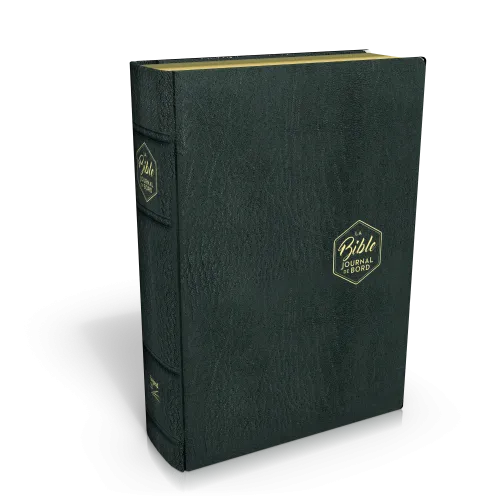 BIBLE SEGOND 21 JOURNAL DE BORD COUVERTURE SOUPLE CUIR VERITABLE NOIR