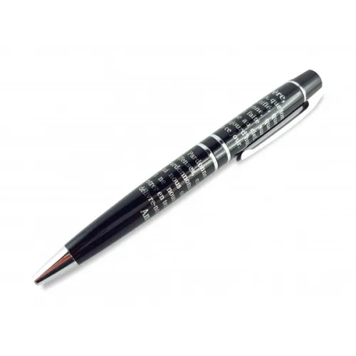 STYLO A BILLE METAL AVEC GRAVURE LASER 360°