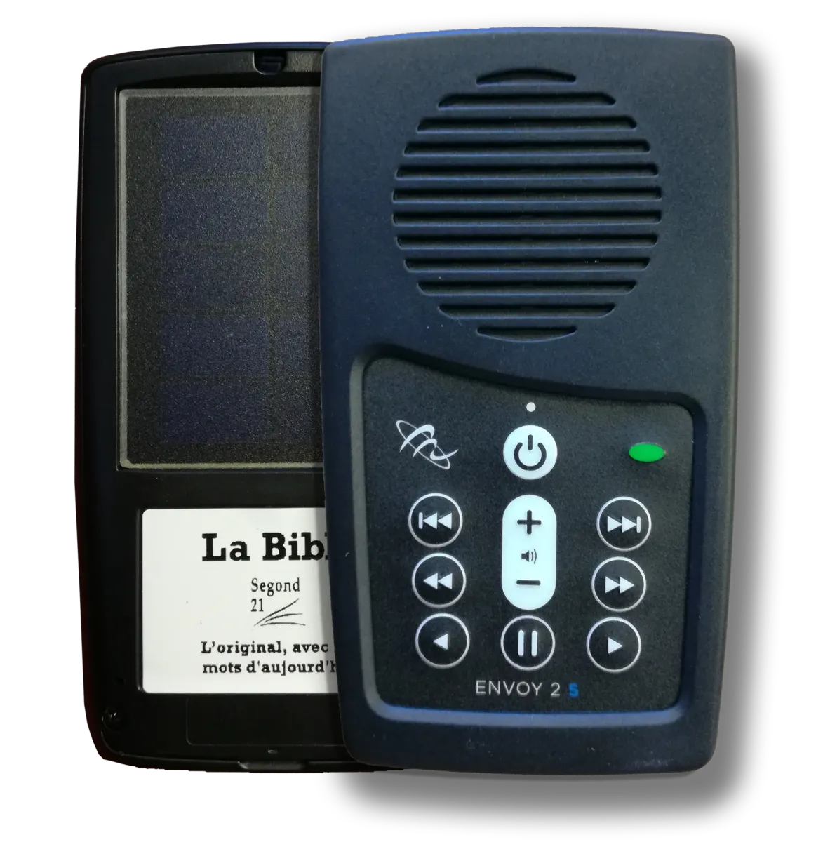 BIBLE SEGOND 21 AUDIO LECTEUR A RECHARGE SOLAIRE LIVRE AVEC ECOUTEURS ET CABLE DE CHARGEMENT INCLUS