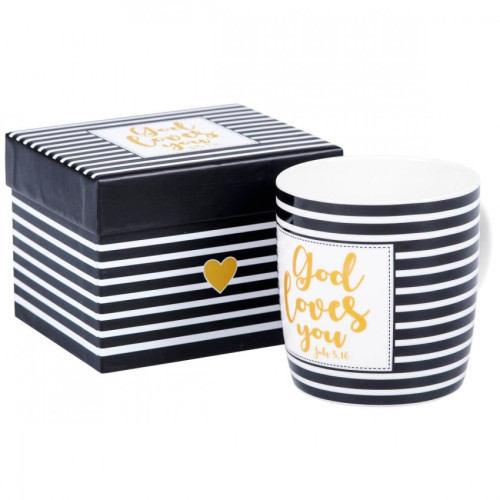 TASSE GOD LOVES YOU - DANS SA BOITE CADEAU