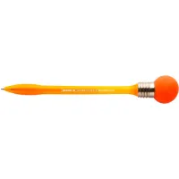 STYLO A BILLE AVEC GLOBE CLIGNOTANT ORANGE