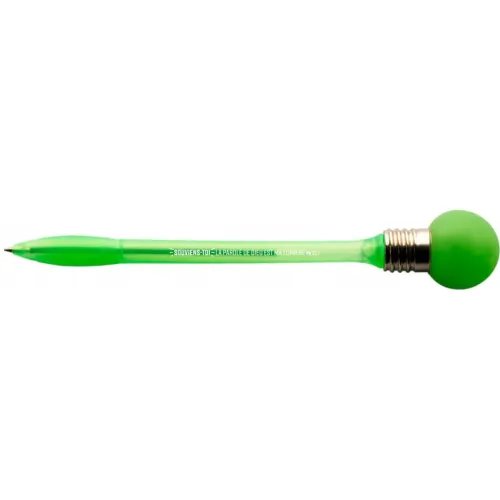 STYLO A BILLE AVEC GLOBE CLIGNOTANT VERT MELCHIOR