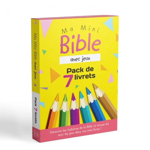 MA MINI BIBLE AVEC JEUX - PACK DE 7 LIVRETS