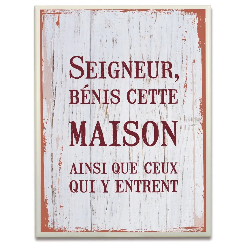 CERAMIQUE SANS CADRE SEIGNEUR BENIS CETTE MAISO.. 15.5X20