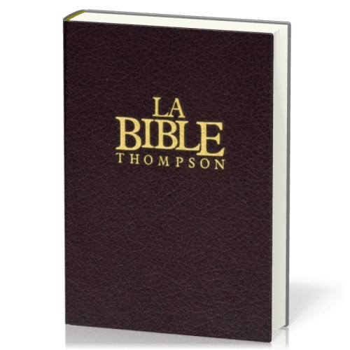 BIBLE THOMPSON COLOMBE ONGLETS RIGIDE GRENAT