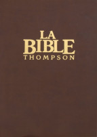 BIBLE THOMPSON COLOMBE LUXE SOUPLE MARRON TR OR ONGLETS