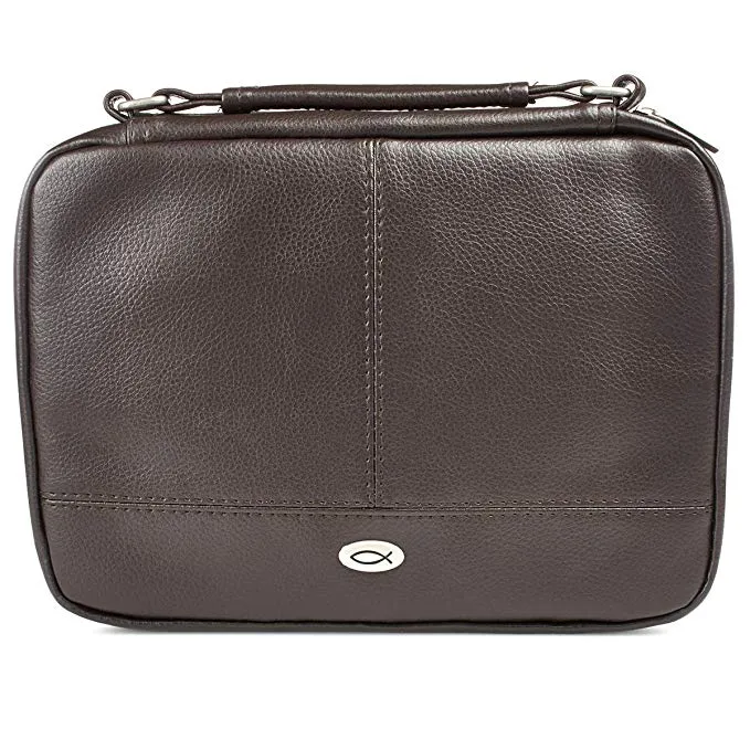 POCHETTE ORGANISEUR LARGE SIMILI CUIR MARRON