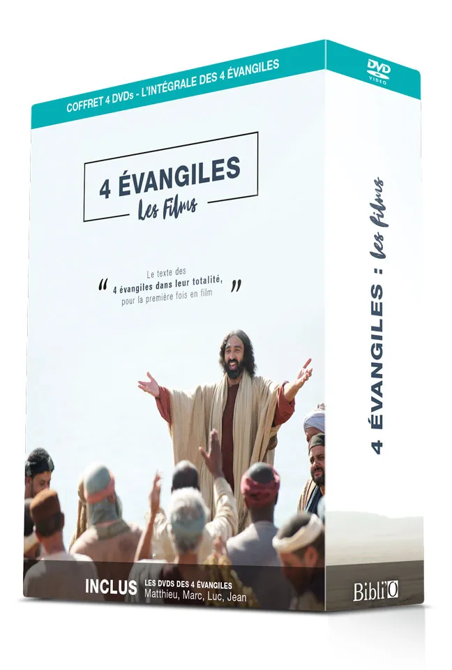 4 EVANGILES - LES FILMS - LE TEXTE DES 4 EVANGILES DANS LEUR TOTALITE POUR LA PREMIERE FOIS EN FILM