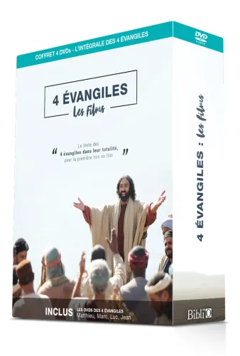 4 EVANGILES - LES FILMS - LE TEXTE DES 4 EVANGILES DANS LEUR TOTALITE POUR LA PREMIERE FOIS EN FILM