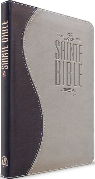 BIBLE SEGOND ESAIE 55 SOUPLE PU DUO BLEU NUIT/GRIS FERM. ECLAIR - 333