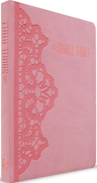 BIBLE SEGOND ESAIE 55 SOUPLE PU DENTELLE ROSE - 872