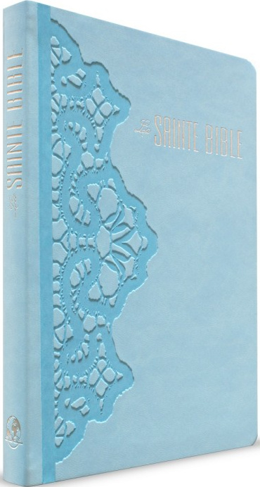 BIBLE SEGOND ESAIE 55 SOUPLE PU DENTELLE BLEU DRAGEE - 202