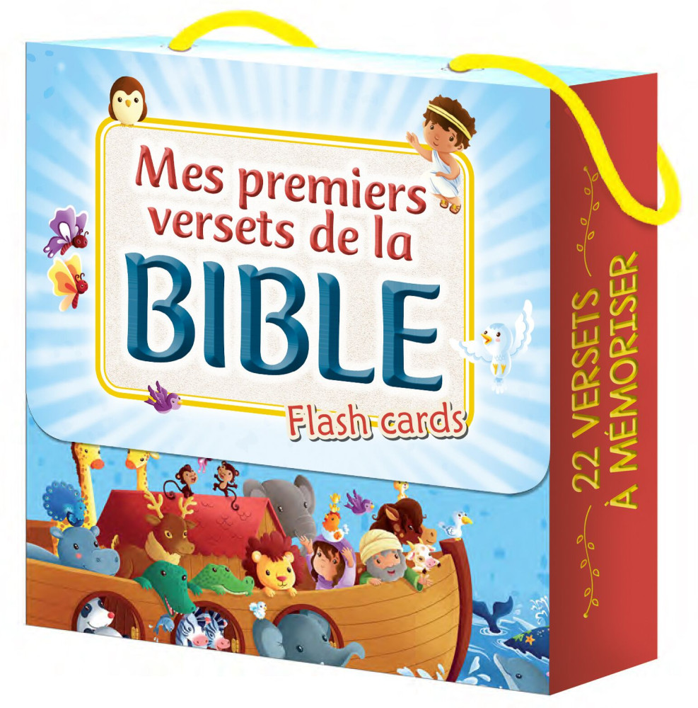 MES PREMIERS VERSETS DE LA BIBLE - FLASH CARD - 22 VERSETS A MEMORISER
