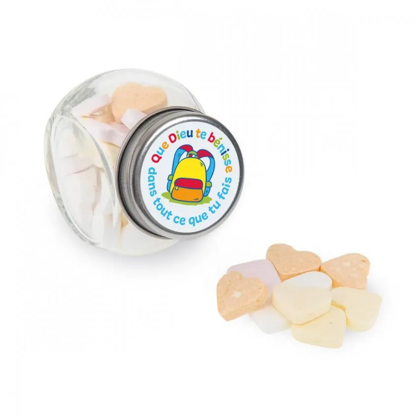 MINI POT DE BONBONS DIEU TE BENISSE