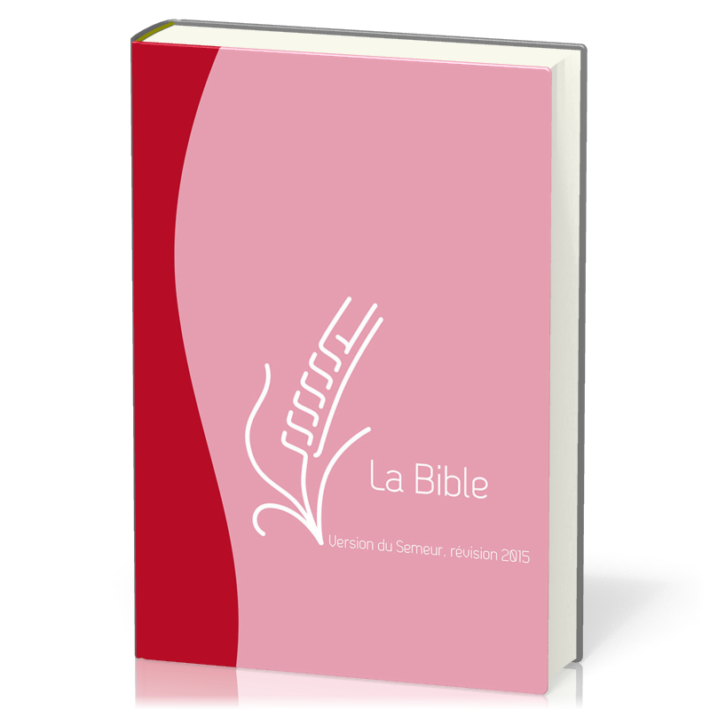 BIBLE SEMEUR 2015 SOUPLE VIVELLA DUO ROUGE ROSE + ZIP