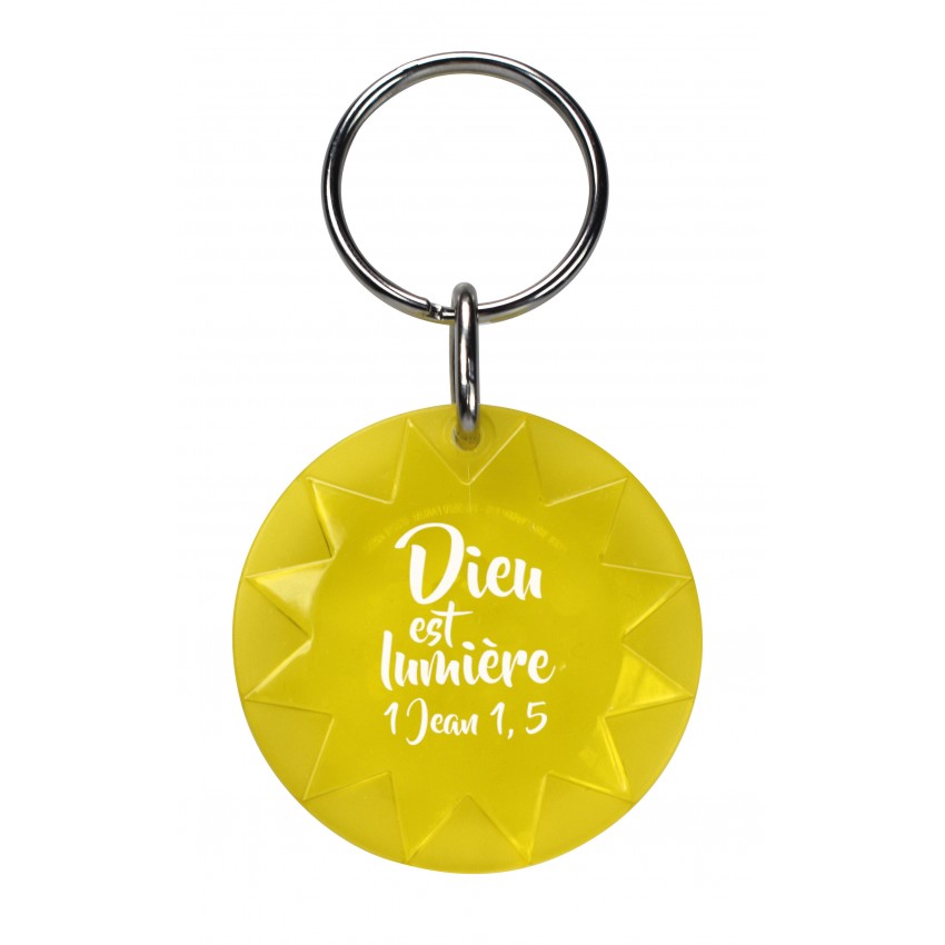 PORTE-CLES SOLEIL JAUNE