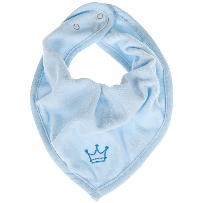 BAVOIR BANDANA"COURONNE" BLEU - 7068