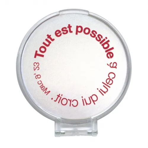 MIROIR DE POCHE MOT D'ORDRE 2020 TOUT EST POSSIBLE