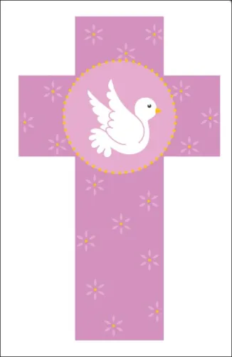 CROIX COLOMBE MAUVE 12 CM 463