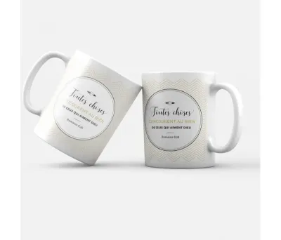 MUG BLANC - TOUTES CHOSES CONCOURENT