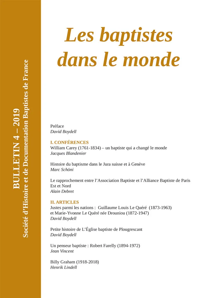 BAPTISTES DANS LE MONDE (LES)