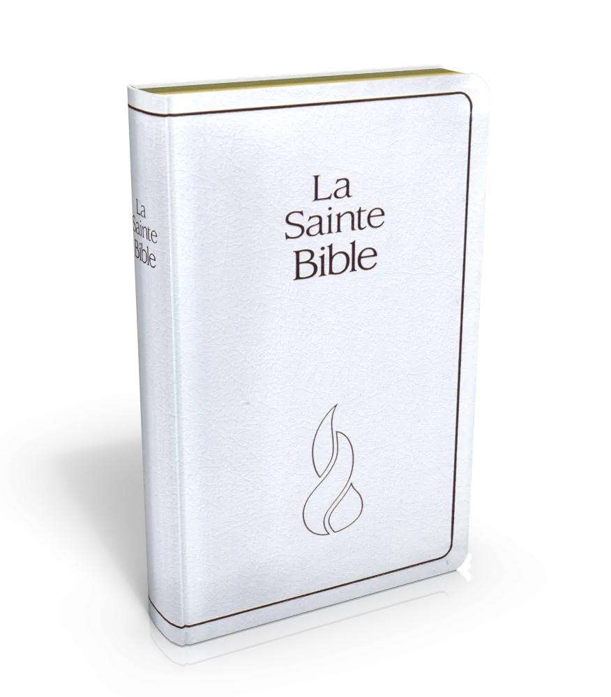 BIBLE NEG COMPACTE FIBROCUIR BLANC TR. OR