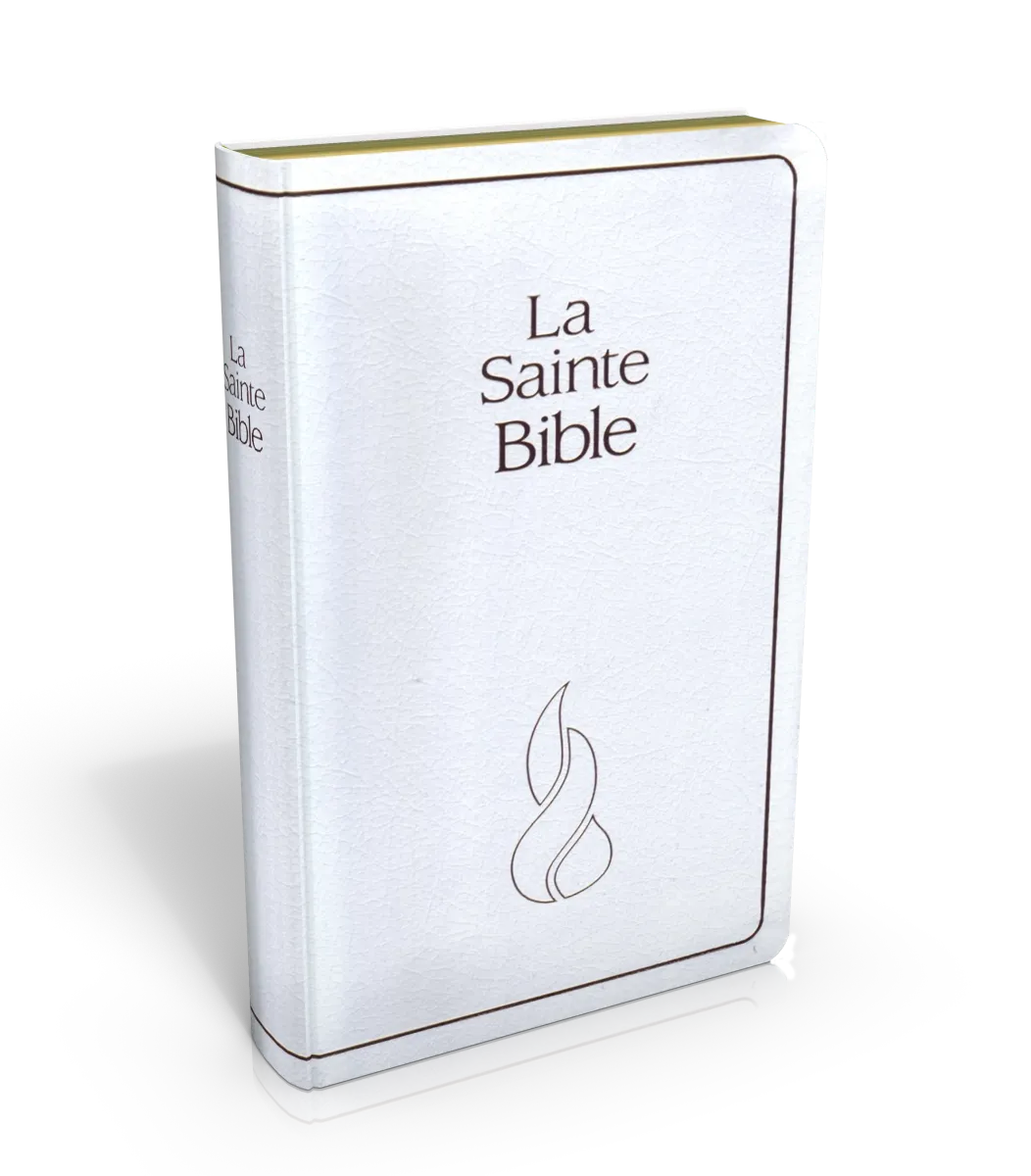 BIBLE NEG COMPACTE FIBROCUIR BLANC TR. OR