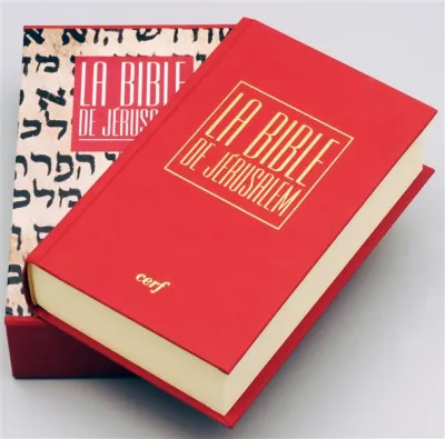 BIBLE DE JERUSALEM MAJOR TOILE ROUGE AVEC COFFRET