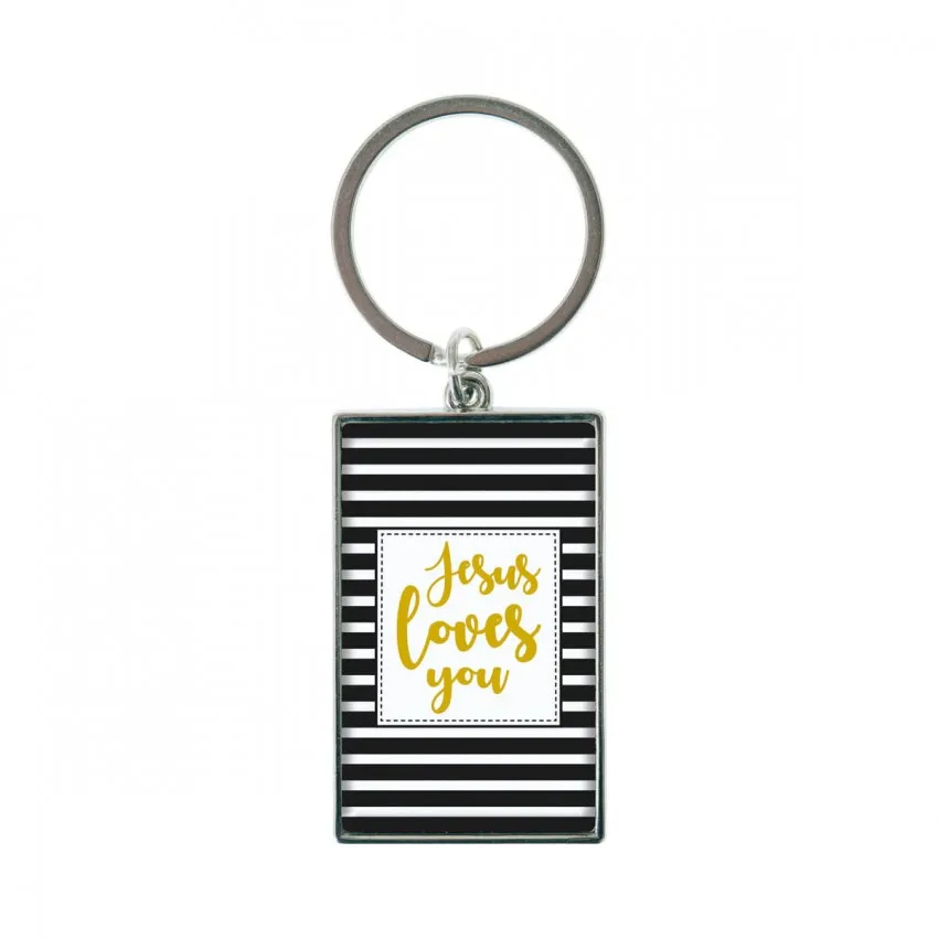 PORTE-CLES "JESUS LOVES YOU"