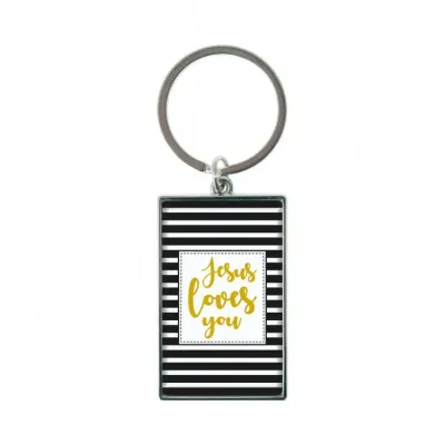 PORTE-CLES "JESUS LOVES YOU"