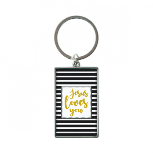 PORTE-CLES "JESUS LOVES YOU"