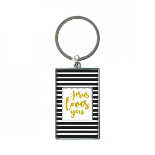 PORTE-CLES "JESUS LOVES YOU"
