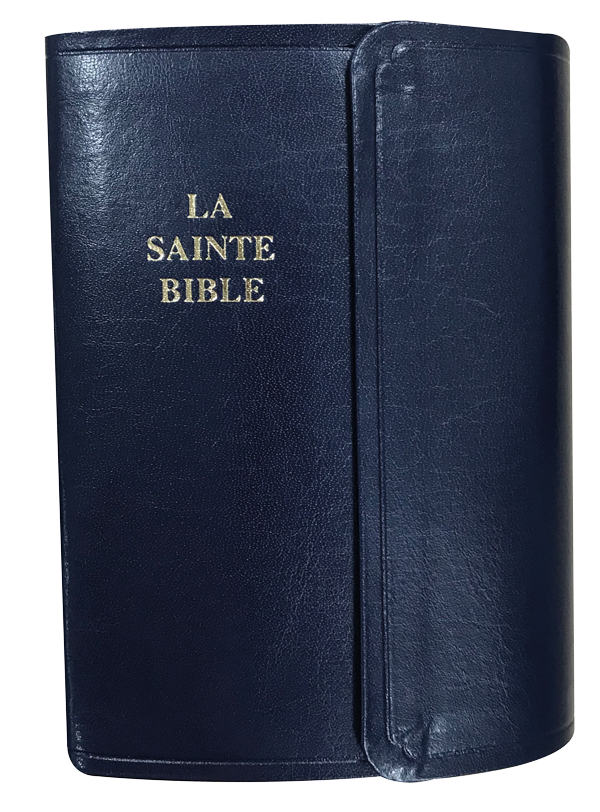 BIBLE SEGOND 1910 MINIATURE SEMI-RIGIDE FERMETURE PRESSION