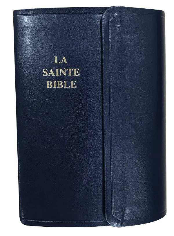 BIBLE SEGOND 1910 MINIATURE SEMI-RIGIDE FERMETURE PRESSION