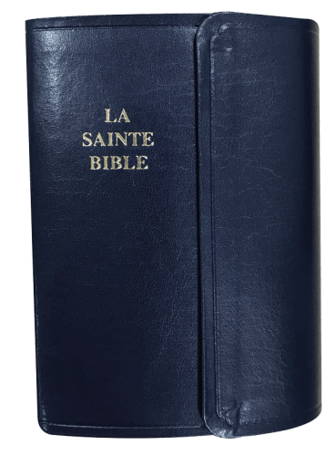 BIBLE SEGOND 1910 MINIATURE SEMI-RIGIDE FERMETURE PRESSION