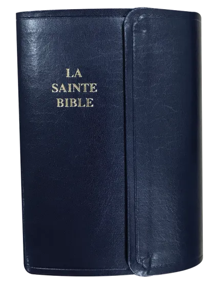 BIBLE SEGOND 1910 MINIATURE SEMI-RIGIDE FERMETURE PRESSION